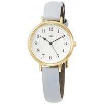 [Seiko Watch] Wristwatch Riki [Marine Clock] Arabic numeral design White dial Curved Hardlex White violet calf leather band AKQK446 Women's Gray