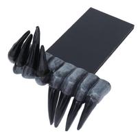 3D Velnio Rankos Knygos Žymeklis Inovatyvi Sintetinės Dervos Stalo Ornamentas Meno Amatai Kanceliarinės Prekės Dovana black