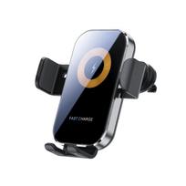 Belaidis automobilinis įkroviklis, išmanusis indukcinis GPS telefono laikiklis, greitas įkrovimas, tvirtinamas prie oro ventiliacijos grotelių, skirtas iPhone 16 15, Samsung S24 S23, Xiaomi
