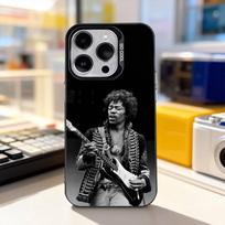 Guitarist J-Jimi H-Hendrix For iPhone 17,16,15,14,13,12,11,Pro,Max,Plus,E,Air,Mini Anti Fall Black Matte Hard Bumper Phone Case iPhone16promax