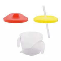 Mokomasis puodelis EDISONmama "Trys viename: snapelis, šiaudelis, puodelis" nuo 5 mėn., KJ508