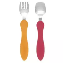Stalo įrankiai EDISONmama MINI, nuo 12 mėn. ORANGE&CHERRY, KJ284