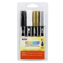 Akriliniai markeriai "Marvy Decocolor Acrylic" #315-4B Classic, 4 vnt