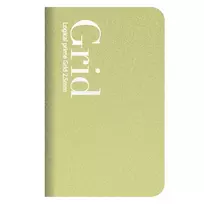 Užrašų knygelė "Logical Prime Grid Slim" A6, langeliais 2,5 mm-šviesi samaninė NA601-16