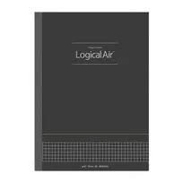 Užrašų knygelė „Logical Air Notebook“ semi B5, 5 mm langeliais Black B552S-D