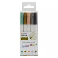 Spalvoti flomasteriai Artist Brush 1100-5J Earth, 5vnt.