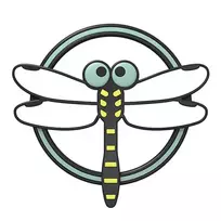 Kramtukas kūdikiams EDISONmama „Kamikami Baby Dragonfly“, nuo 3 mėn., KJ420377
