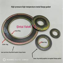 High-Temp High-Pressure Stainless Steel Metal Gasket with Graphite Wrapping Graphite + Stainless Steel