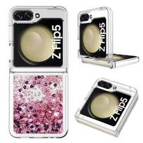 Applicable to Samsung Z Flip7 mobile phone case ZFlip6 folding mobile phone glitter star anti-drop quicksand case 5th generation samsung z flip5