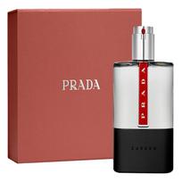 Prada New Year's Limited Edition Red Moon Carbon Black Gift Box Men's Perfume Woody Fragrance Fragrance Eau de Toilette EDT 100ml juoda