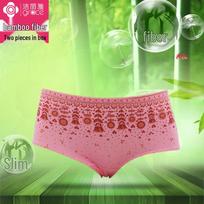 Jieliya Women's Bamboo Fiber Mid-Waist Boxer Briefs (2-Pack)