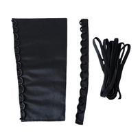 Fastening Corset Straps with Adjustable Length Support Bridal Attire, Pageant Dresses, and Elegant Costumes juoda