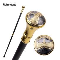 Auksinė Sankt Peterburgo Kazanės katedra Totemo reljefas vaikščiojimo lazda Mados lazda Gentleman Crosier Knob vaikščiojimo lazda 93 cm