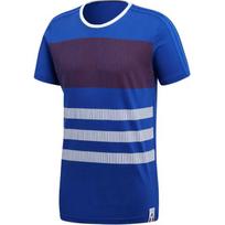 Adidas France Polo Ci Tee 697 Striped Casual Short Sleeve T-Shirt Men Tops Blue CF1697 S