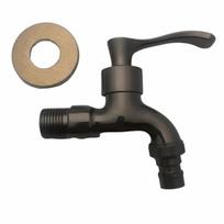 Bronze Finish Dragon Faucet Bronze Ceramic Valve Core Wall Mounted Bibcock Antique Tap  Balcony Use style 4