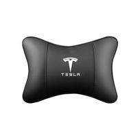 AMM1 Car Leather Seat Headrest Neck Pillow Head Cushioning Accessories For Tesla Model 3 Model S Model X Model Y Cybertruck Roadster