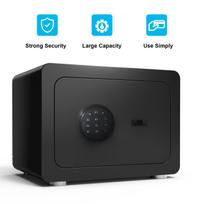 Viso plieno saugus seifas Namų seifas Elektroninė klaviatūra Skaitmeninis Depozitinė dėžutė Gryniesiems pinigams, papuošalams, vertybėms, dokumentams Seifas 35L gray