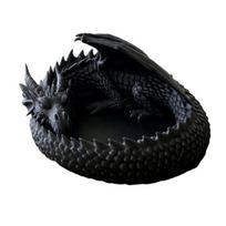 3D Printed Fantasy Dragon Jewelry Tray, Gothic Winged Dragon Desktop Organizer, Mythical Dragon Figurine Key Bowl for Bedside Nightstand, Home Decor