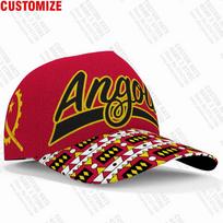 Angola Baseball Cap Free 3D Custom Made Name Number Team Logo Ao Hat Ago Country Travel Portuguese Nation Angolan Flag Headgear Adjustable