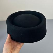 Nauja 100% vilnos Nobility skrybėlė fedora moterims su pamušalu Žieminė Klasikinė Baretė Skrybėlė Moteriškas Fascinatoras Vestuvės Vakarienė Graži Veltinio Skrybėlė 56-58CM brown