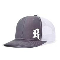 Letter R Printed Adjustable Baseball Cap Classic Snapback Dad Hat Breathable Trucker Mesh Hat Golf Fishing Outdoor Sun Cap