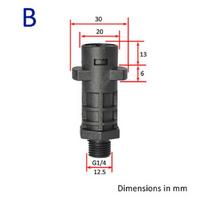 Quick Connector G1/4 Pressure Washer Spray Torch Nozzle External Thread Adapter Foam Generator Fitting for Karcher High Pressure Other