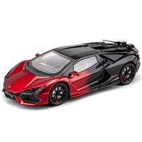 Simualtion 1/24 Lamborghini Revuelto Super Car Model with Sound Light Children Boy Diecast Toy Vehicle Collection Miniature raudona