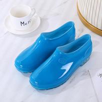 Ladies' Fashionable Outdoor Anti Slip Low Top Rain Boots And Rubber Shoes 36 mėlyna