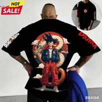 Dragon BallVintage Harajuku Neutral Kids Tshirt Top Y2k 2026 Summer 100Cotton Son Goku Printed Casual Sports Fitness Tshirt S