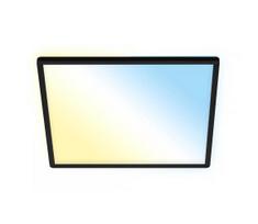 Briloner 7060-015 - LED SLIM reguliuojama panelė 22W/230V 42x42 cm juoda Wi-Fi Tuya + nuotolinio valdymo pultelis