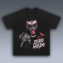 Penta Zero Miedo Retro Print T-Shirt Men Women Libre Wrestling Fan Casual Streetwear Cotton Short Sleeve Tops 4XL