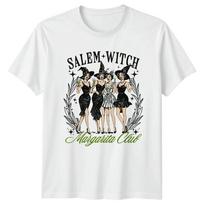 Salem Witch Margarita Club Halloween Ladies Unisexs Graphic Tee S