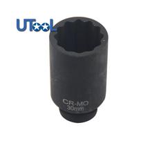 30mm 32mm 34mm 36mm 1/2 DR 12 Point Impact Socket Spindle Axle Nut Socket Hub Axle Nuts Removing talling Tool 30mm