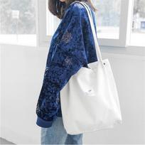 Women Corduroy Tote Ladies Casual Shoulder Bag Foldable Reusable Shopping Beach Bag MIT balta