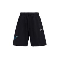 Nike Siuvinėtas logotipas Sportiniai kvėpuojantys kasdieniai megzti šortai Vyriški apatiniai drabužiai Juodi FB7683-011 L