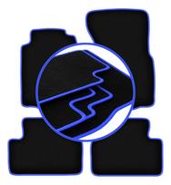 CARLUX-BLUE car mats for: Volvo 740 / 760 sedan, station wagon (1984-1991)