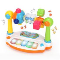 Kūdikio Montessori pianino žaislai Vaikams besisukantis muzikos klaviatūra su šviesos garsų žaislais Mažiems vaikams Ankstyvojo ugdymo muzikos dėlionė žaislas