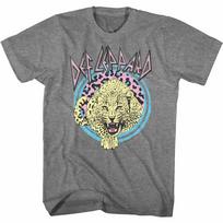 Def Leppard Pastel Leppard 2 Graphite Heather Adult T-Shirt Unisex T-Shirt XL