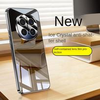 For HONOR Magic 7 Pro 7 Anti-Fingerprint Anti-Drop Washable Ice Crystal 360° Ring Airbag Lens All-Inclusive Phone Case For Magic 7