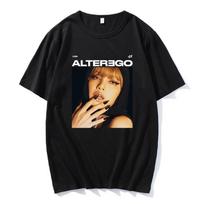 LISA Alter Ego 2025 Naujo Albumo Spausdinti Marškinėliai Korėjiečių Dainininkės Grafinis Marškinėlis Hip Hop Unisex Gatvės apranga Vyrams Moterims Drabužiai - Aš... S įvairiaspalvis