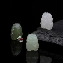 Natural Hetian Jade Dragon Bracelet DIY Kit: Dragon Spacer Beads, Pendant, Cord & Carved Pieces