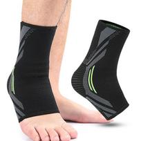 Outdoor Mountaineering Ankle Brace: Elastic Pressure Relief & Compression Support XL (160 kg and above) tamsiai žalia spalva