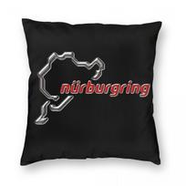 Nurburgring Race Track 3D Pillowcase Polyester Linen Velvet Printed Decor Throw Pillow Case Bed Cushion Cover 45X45 Peach skin 18*18(CM)-1Pcs gray