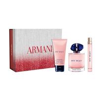 Armani Perfume set MY WAY Eau de Parfum EDP Woody Three-piece set: My Way Eau de Parfum 90ml + My Way Eau de Parfum 10ml + My Way Body Lotion 50ml ruda