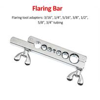 Flaring Tool Set, 7 Dies for 3Celsius16, 1Celsius4, 5Celsius16, 3Celsius8, 1Celsius2, 5Celsius8, 3Celsius4 Inch Pipes with Heat Treated Flaring Rods f