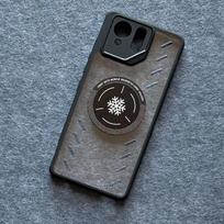 ASUS ROG Phone 9 Pro dėklas Magnetinis Šilumos išsklaidymas Skaidrus akrilinis dangtelis ASUS ROG Phone9 korpusui Neslystantis buferis Asus ROG Phone 9 Pro juoda
