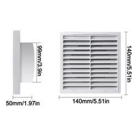 Fiber Mesh Ventilation Grille 4/5/6/8In Duct Vent Cover  Ventilation Accessories White-4in