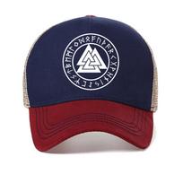 Odin Vikingų Simbolių Spaudinys Vyriška Kepurė Vasarinė Vėdinama Tinklelio Beisbolo Kepuraitė Vyriška Rūninė Hip Hop Laisvalaikio Snapback Kepuraitės Gorras Adjustable