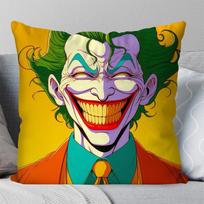 1Pc Super Villain J-Joker Movie Pillow Case Square Pillow Bedroom Sofa Leisurecomfortcushioncarliving Room Home Decoration 40X40 Peach skin 18*18(CM)-1Pcs