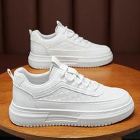 Men's Casual Sneaker Light Walking Tennis Shoes for Men 2024 Fashion Outdoor Thick Non-slip Platform White Shoes Male Zapatillas 39 balta